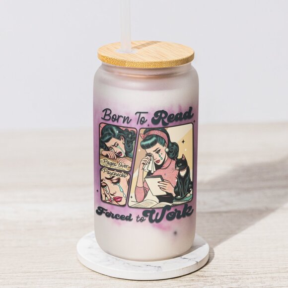 Born to Read Forced to Work, Book Lover Gift, Spicy Books, Dark Romance, Booktok - Picture 3 of 6